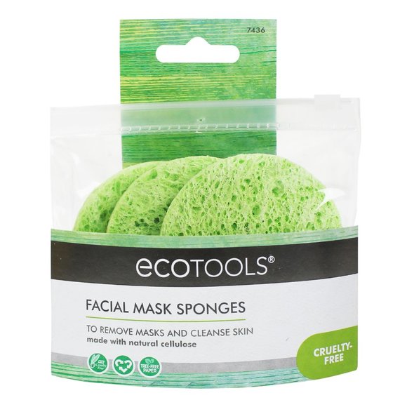 New ECOTOOLS Facial Mask Sponges, 3 Count NWT - Picture 2 of 4